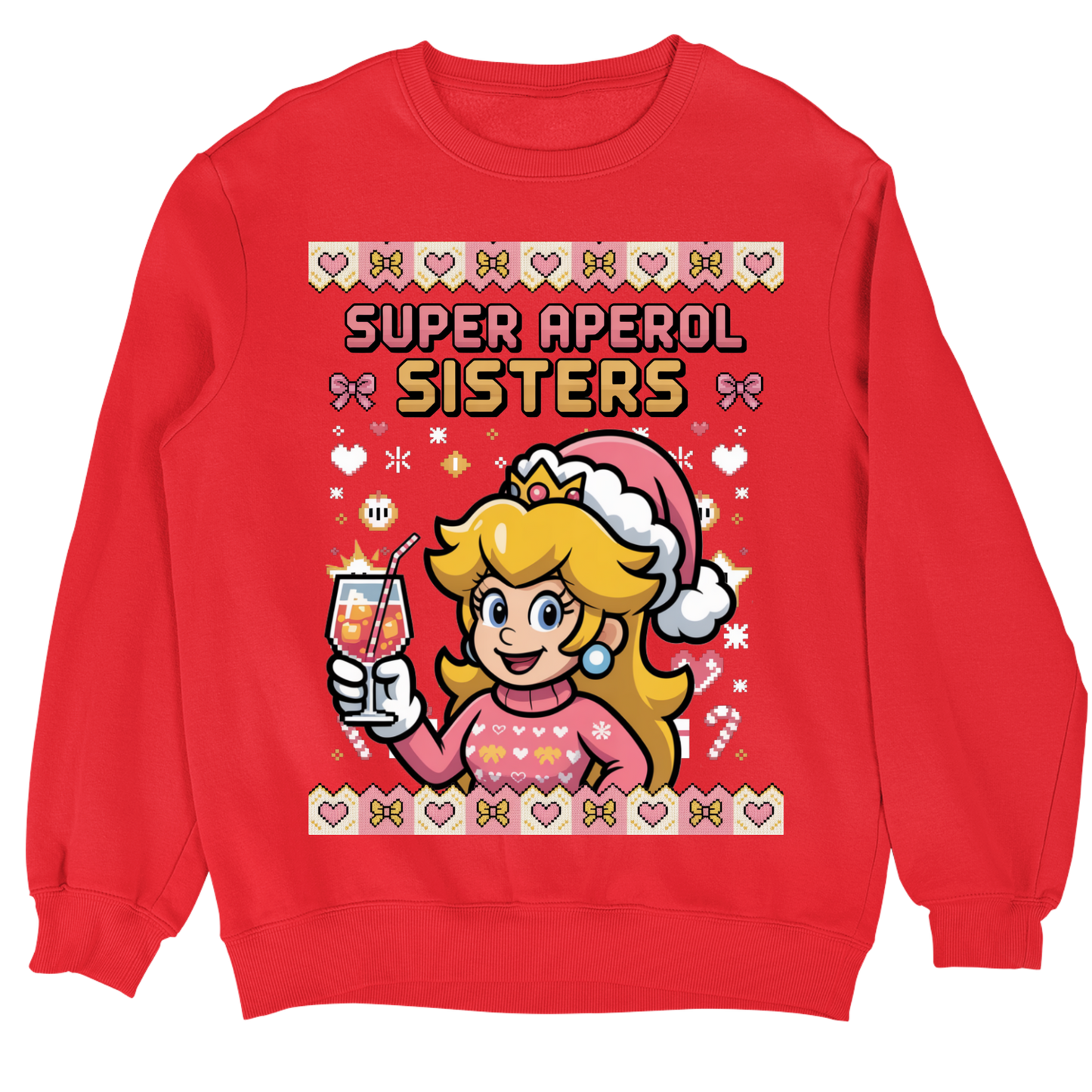 Pull de Noël moche Super Aperol Sisters V5