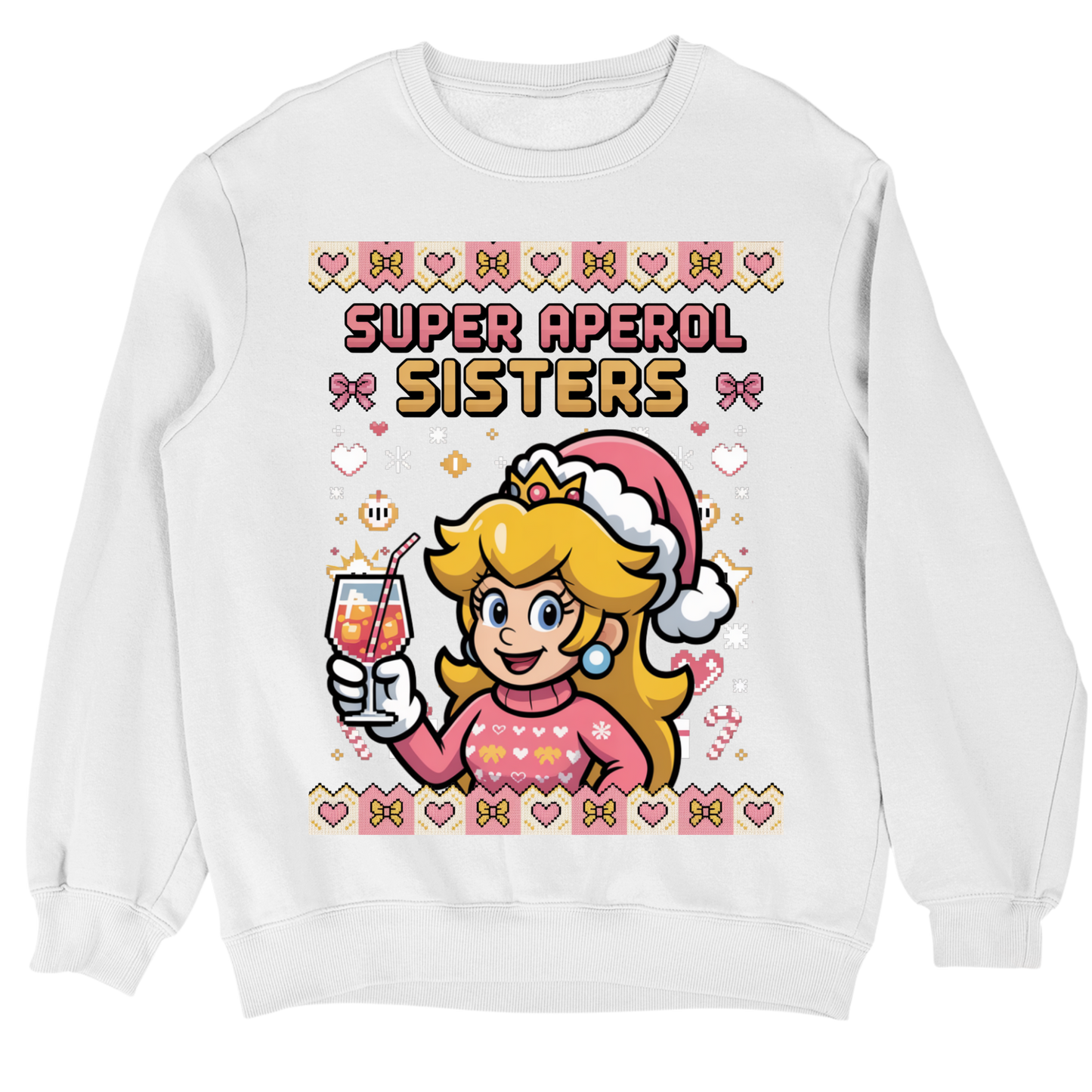 Pull de Noël moche Super Aperol Sisters V5