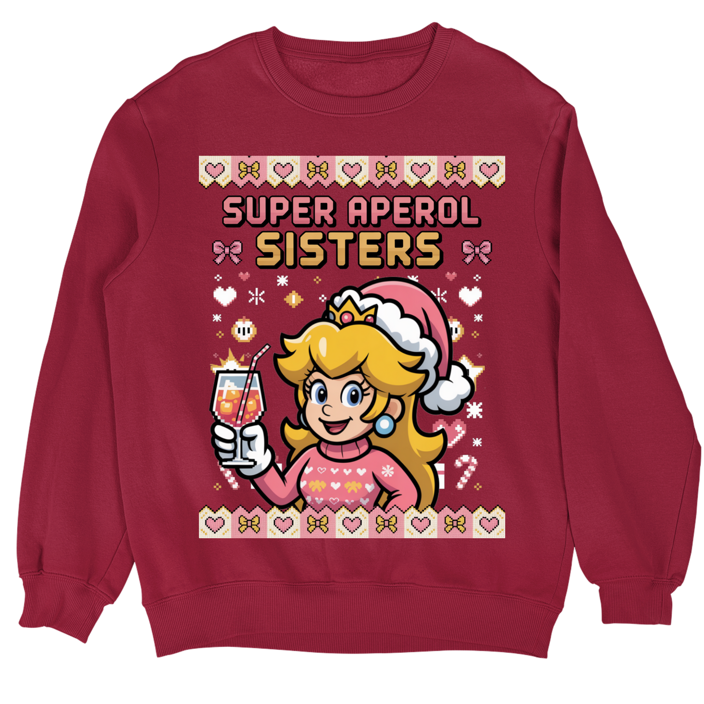 Pull de Noël moche Super Aperol Sisters V5