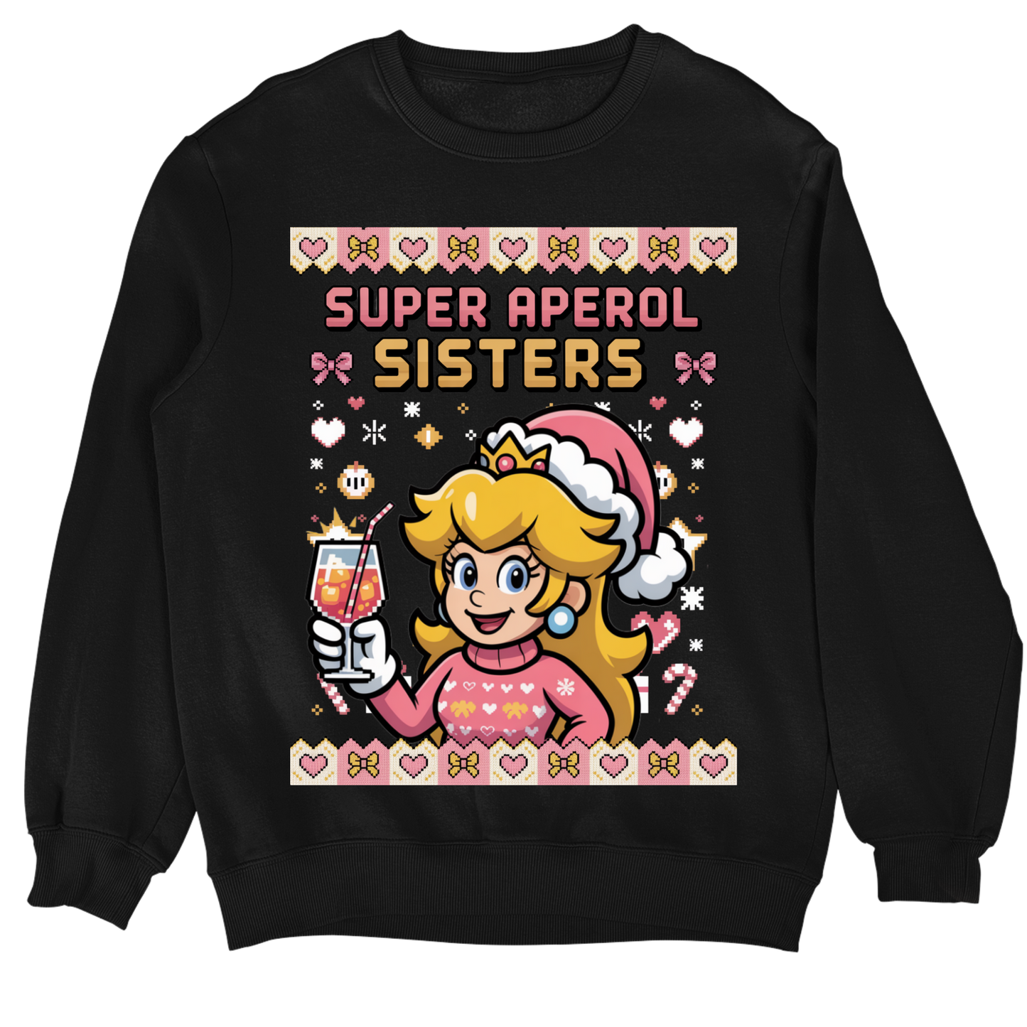 Pull de Noël moche Super Aperol Sisters V5