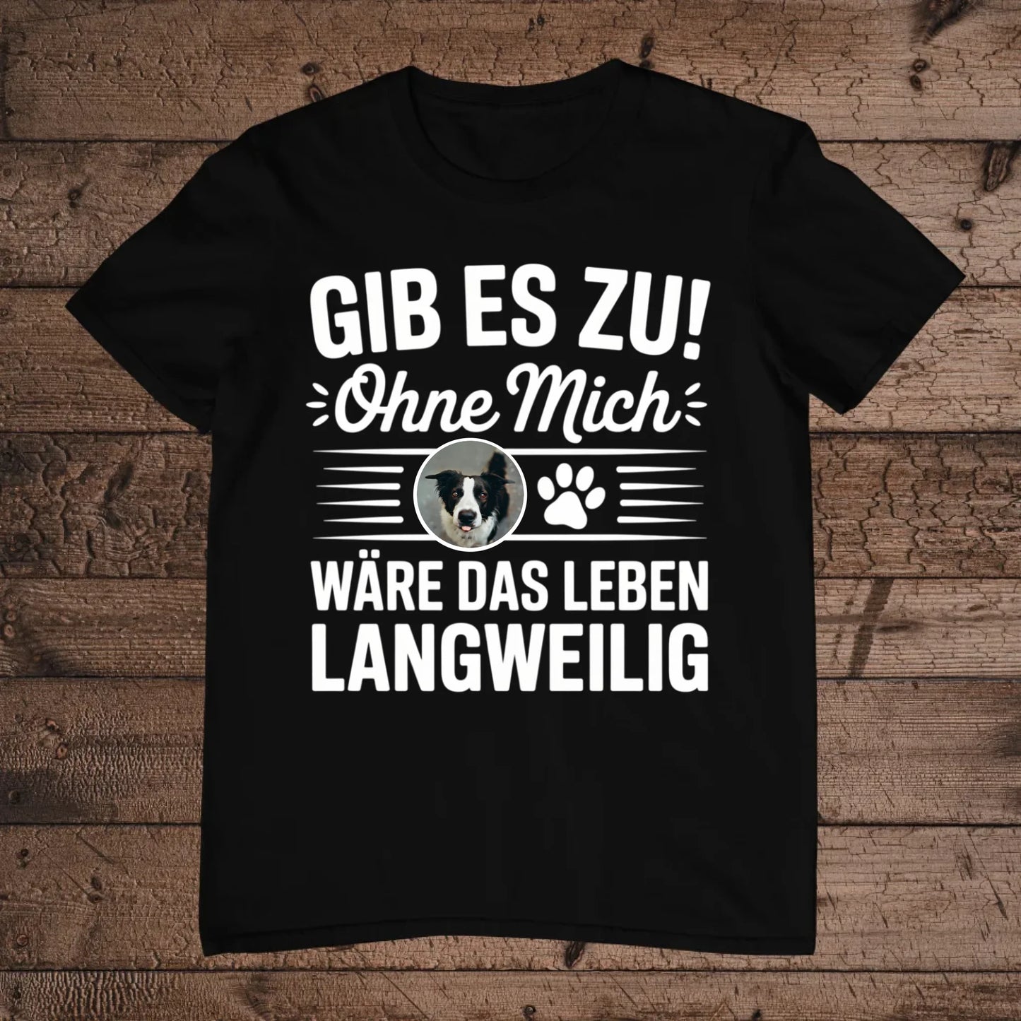 holz Flatlay mockup schwarz