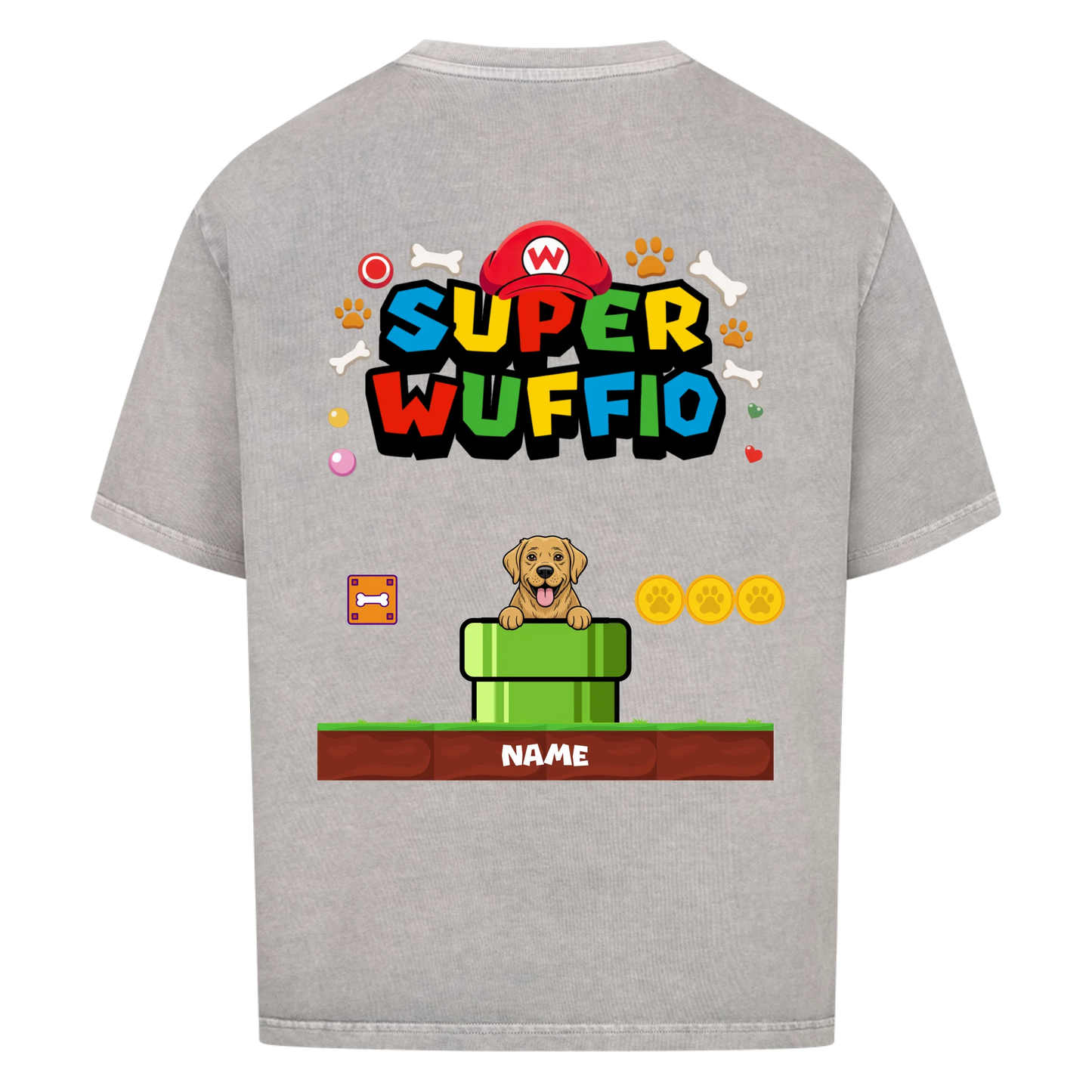 washed grey back