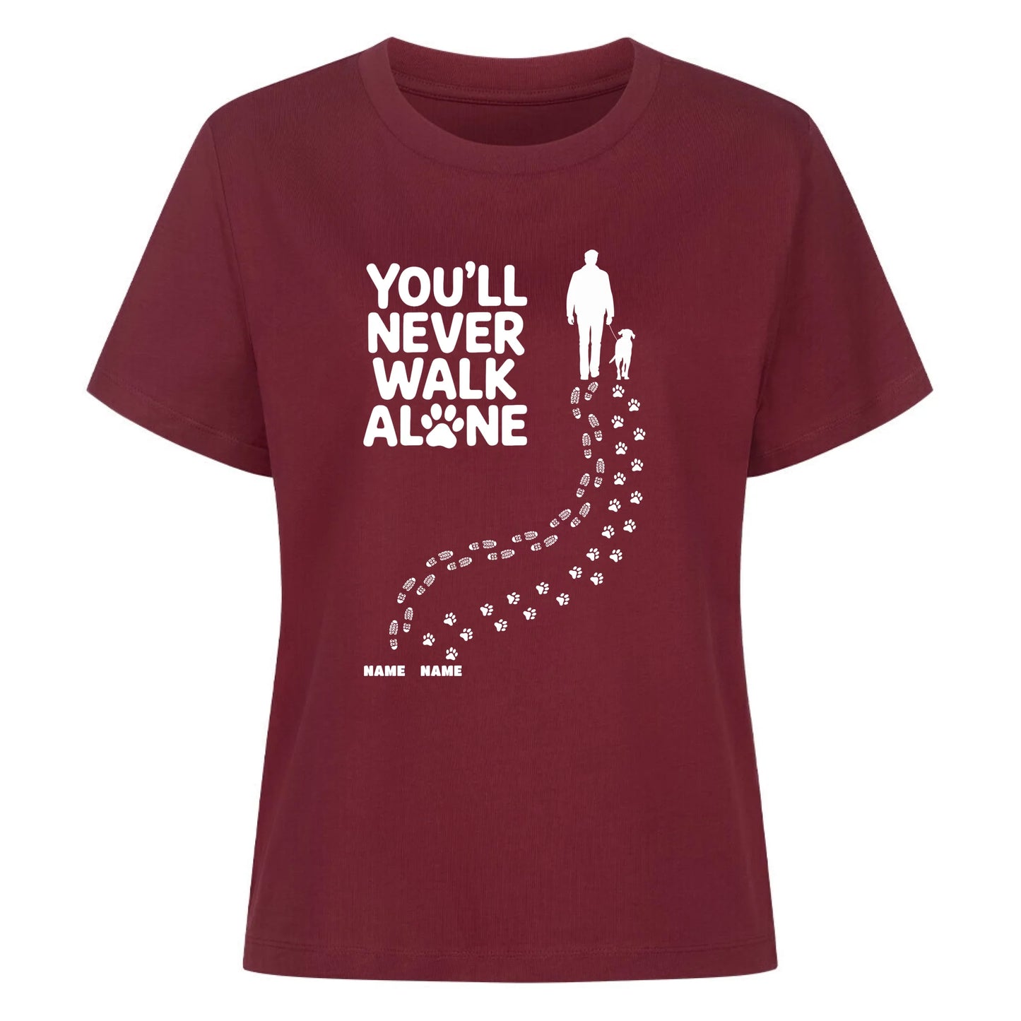 Damen Mockup burgunder