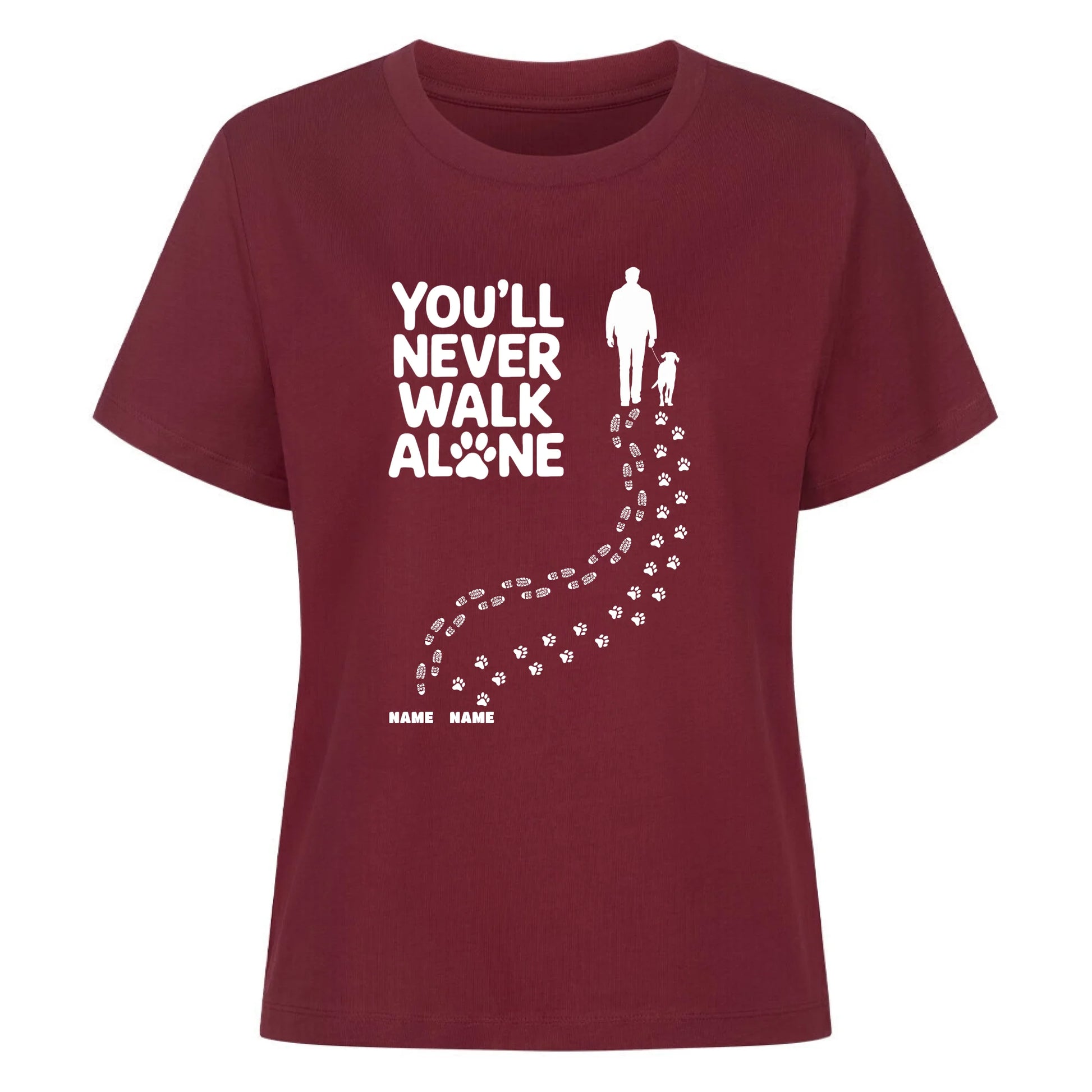 Damen Mockup burgunder