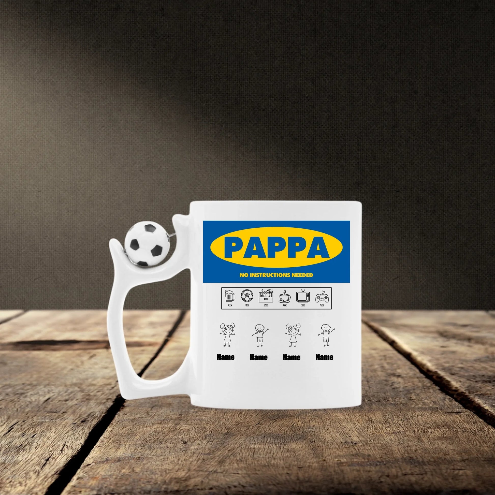 Mockup Fußballtasse