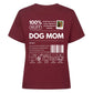 Organic Shirt Women Burgunder Mockup