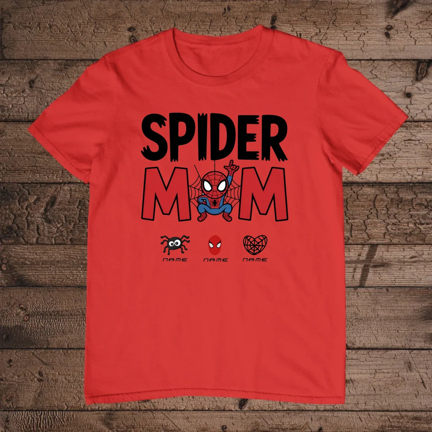 holz Flatlay mockup rot