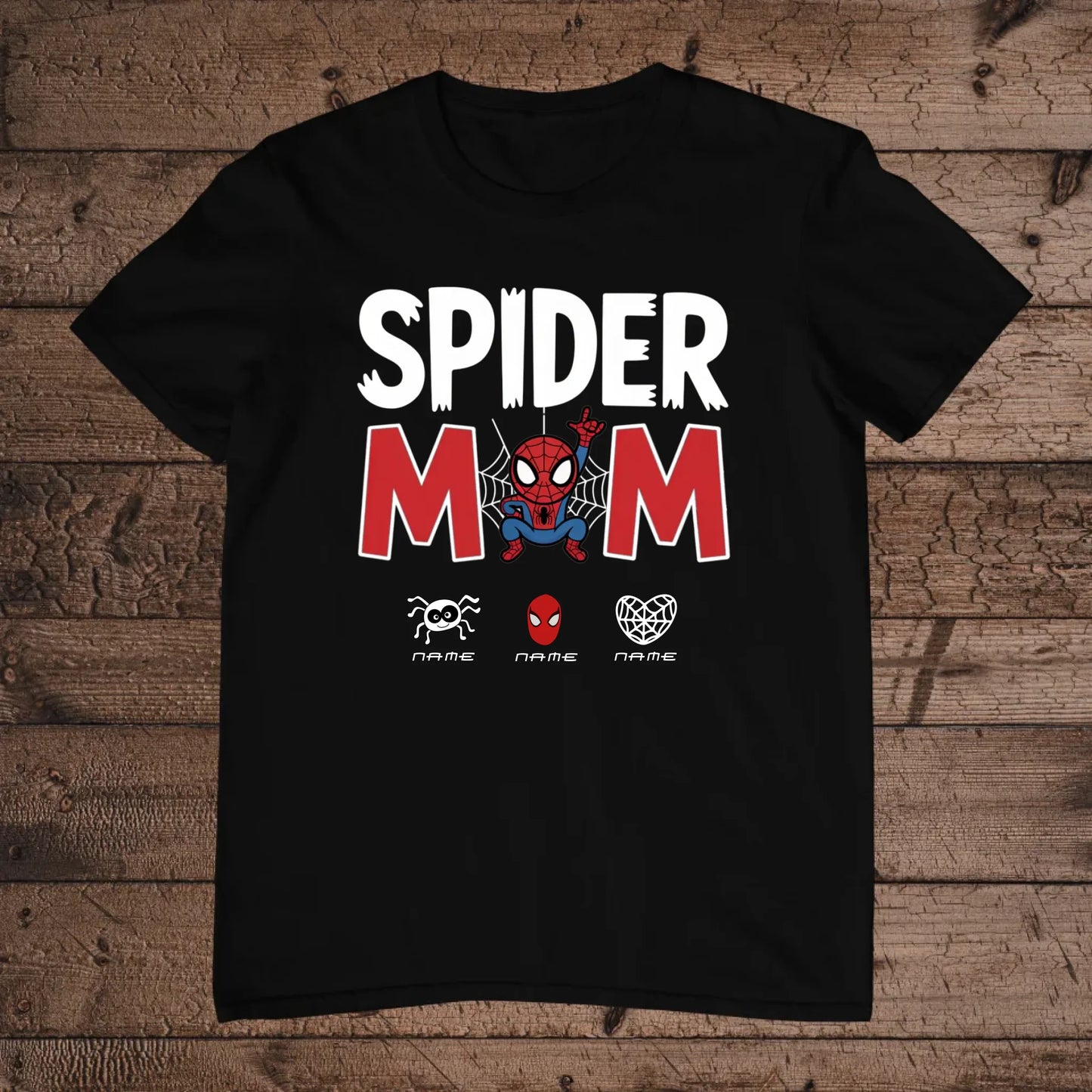 holz Flatlay mockup schwarz