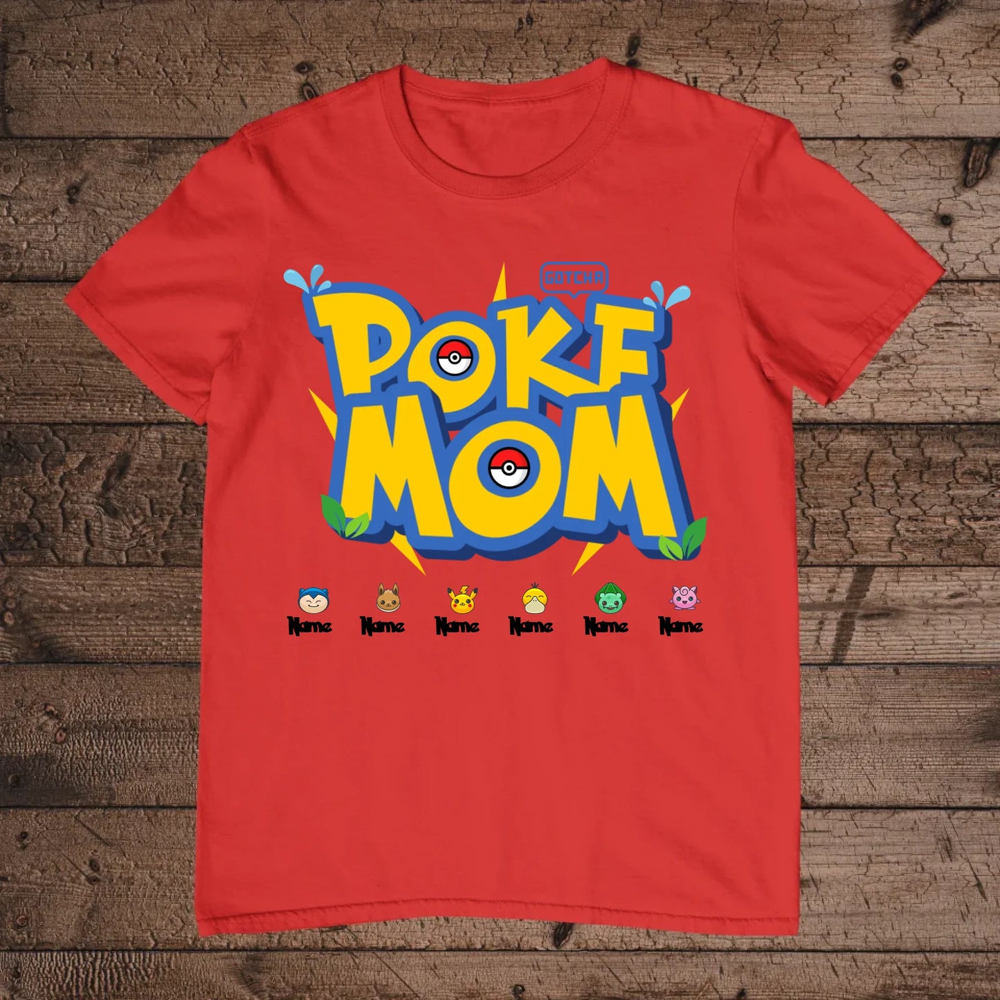 holz Flatlay mockup rot