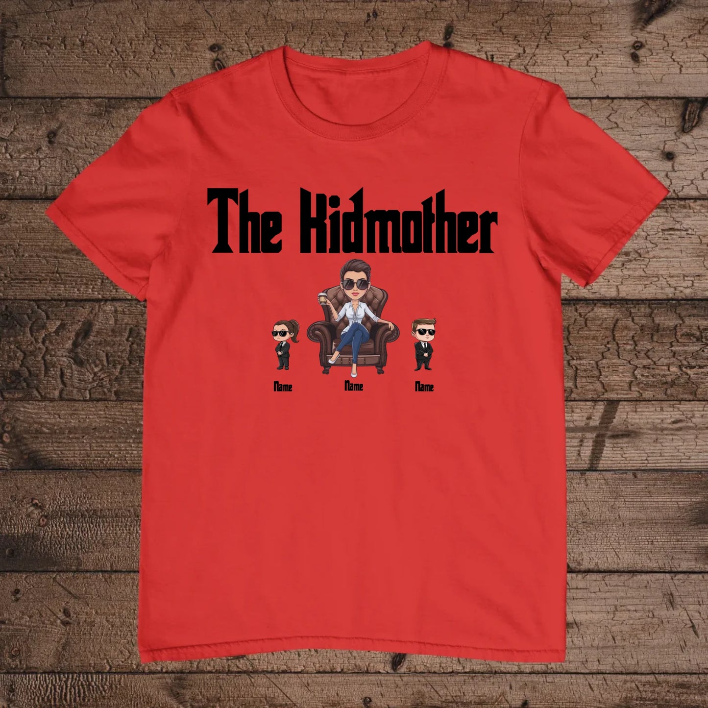 holz Flatlay mockup rot