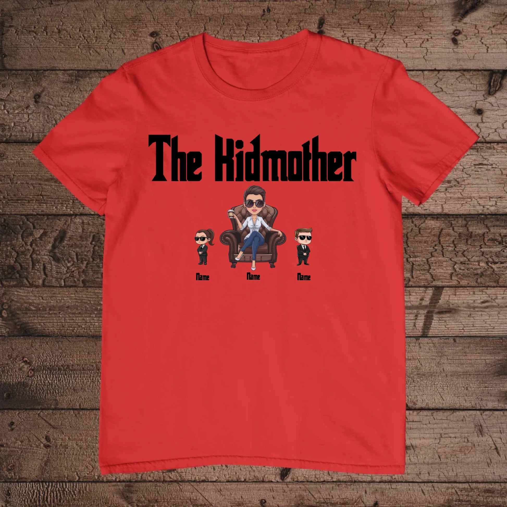 holz Flatlay mockup rot