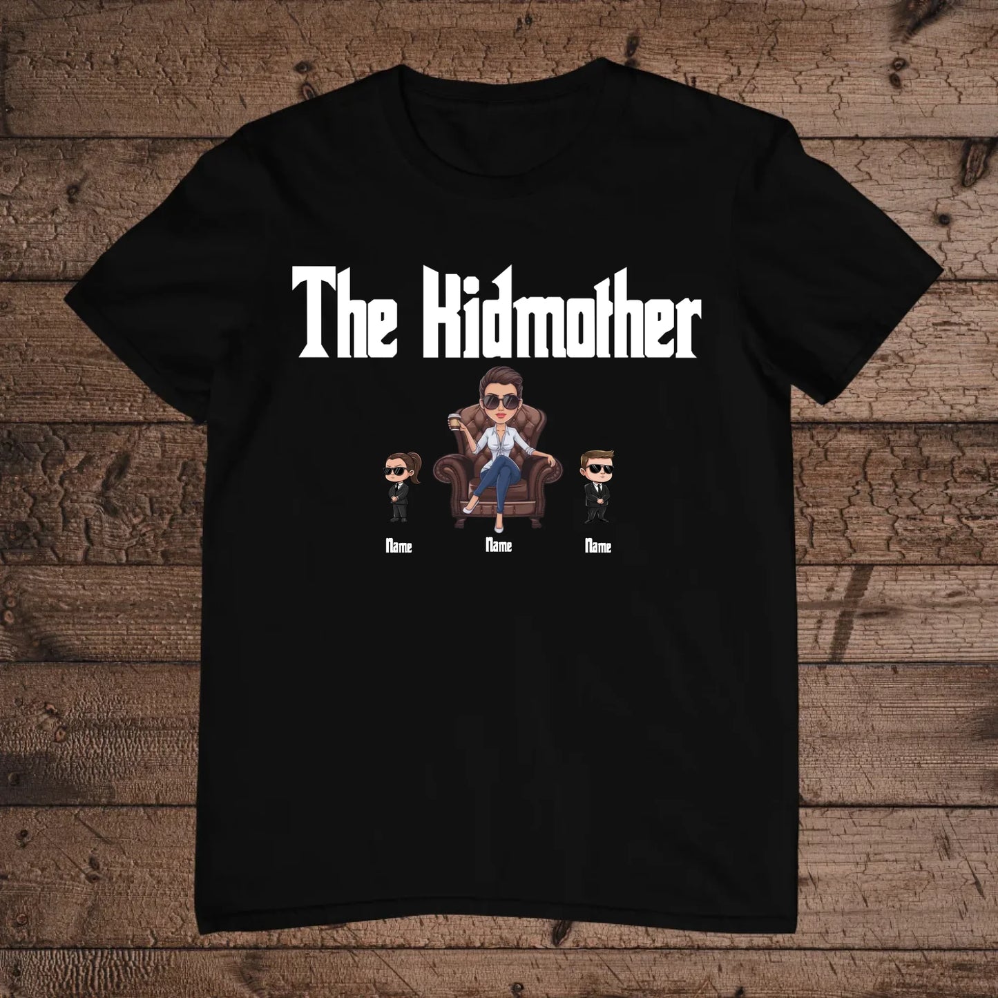 holz Flatlay mockup schwarz