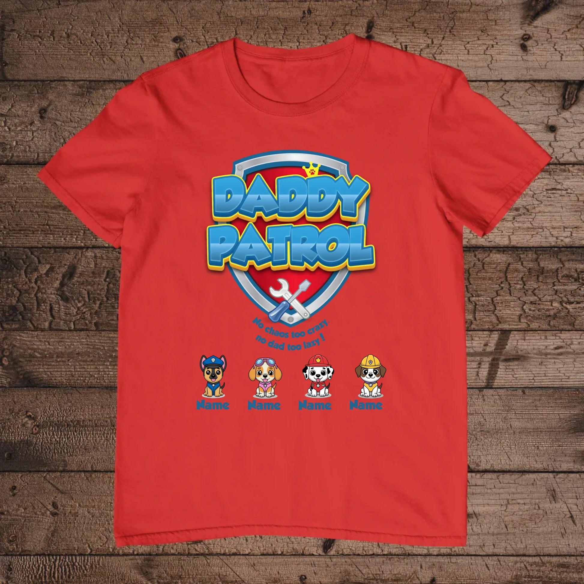 holz Flatlay mockup rot