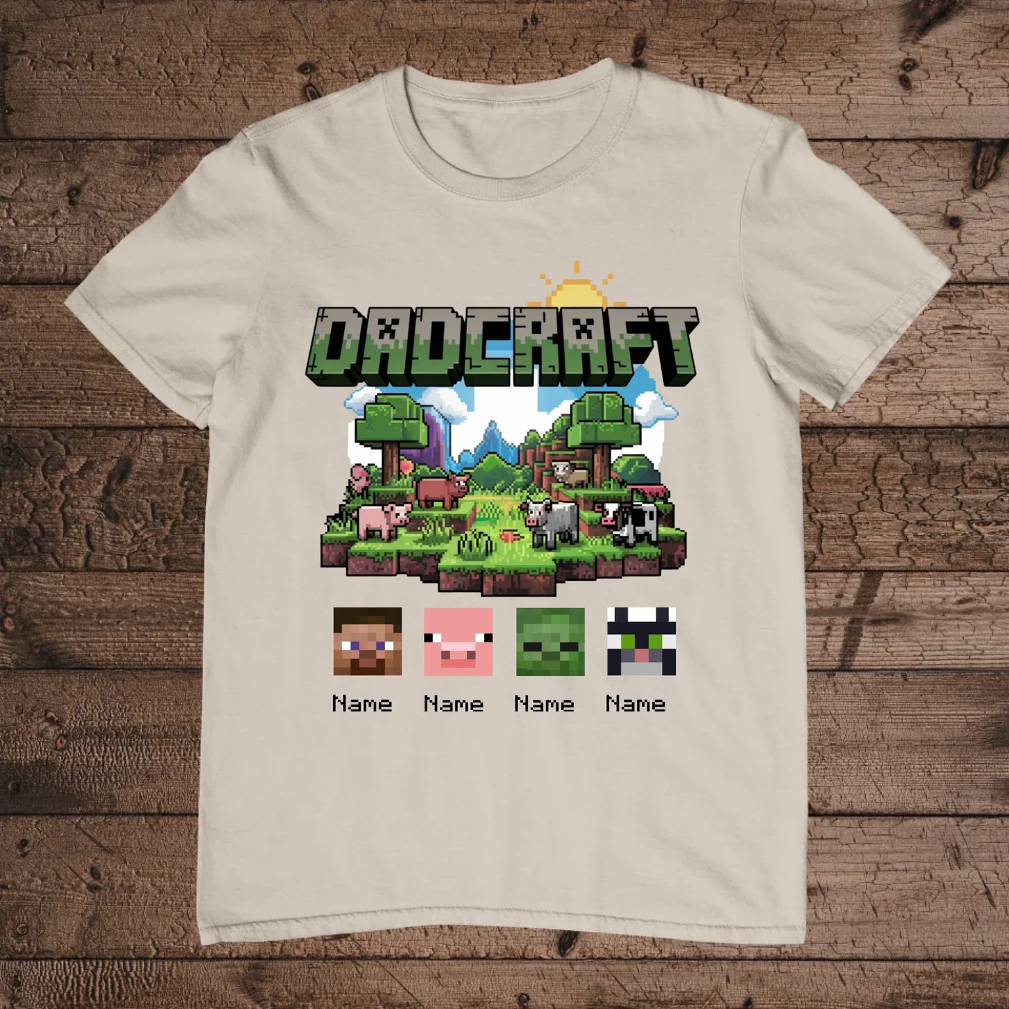 holz Flatlay mockup sand