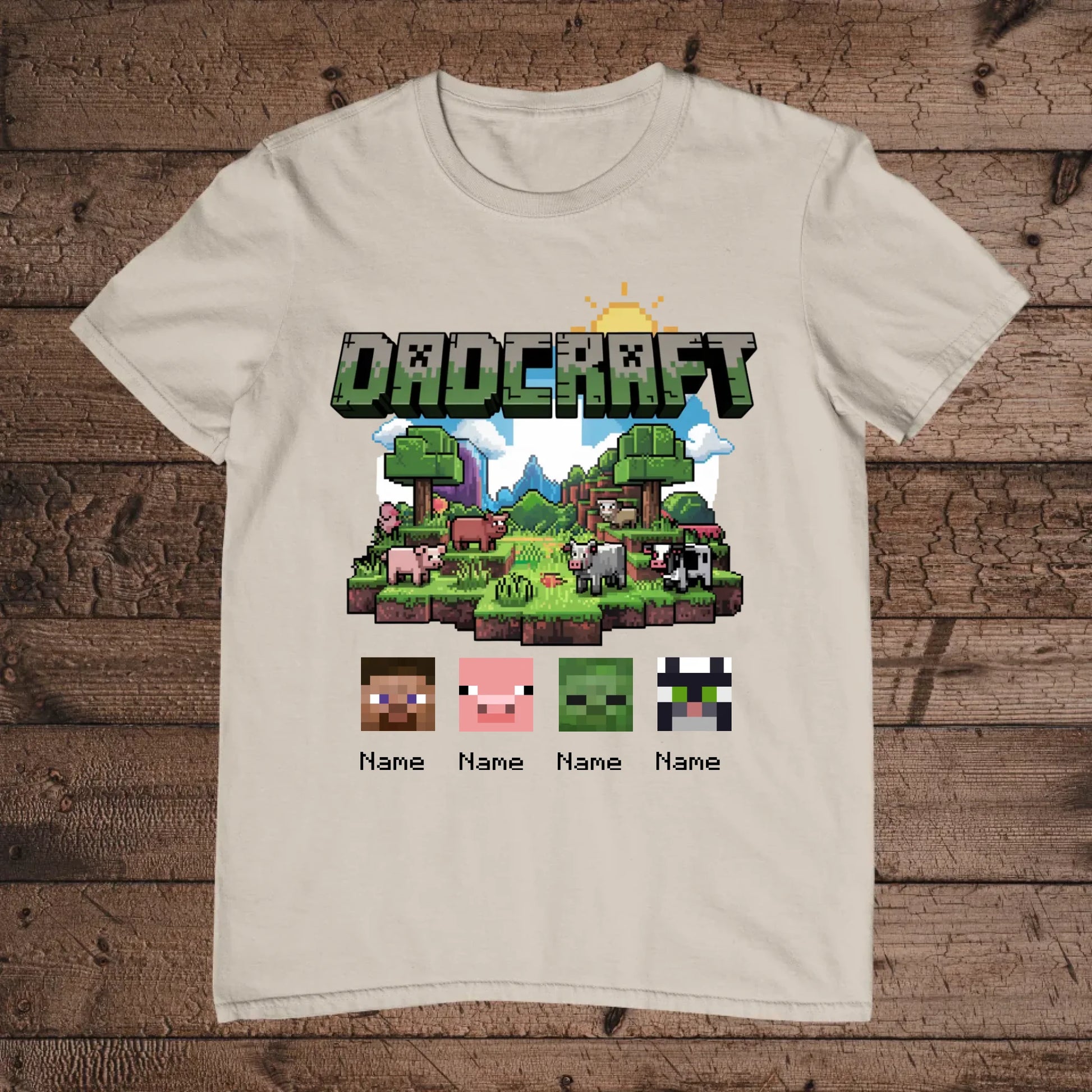 holz Flatlay mockup sand