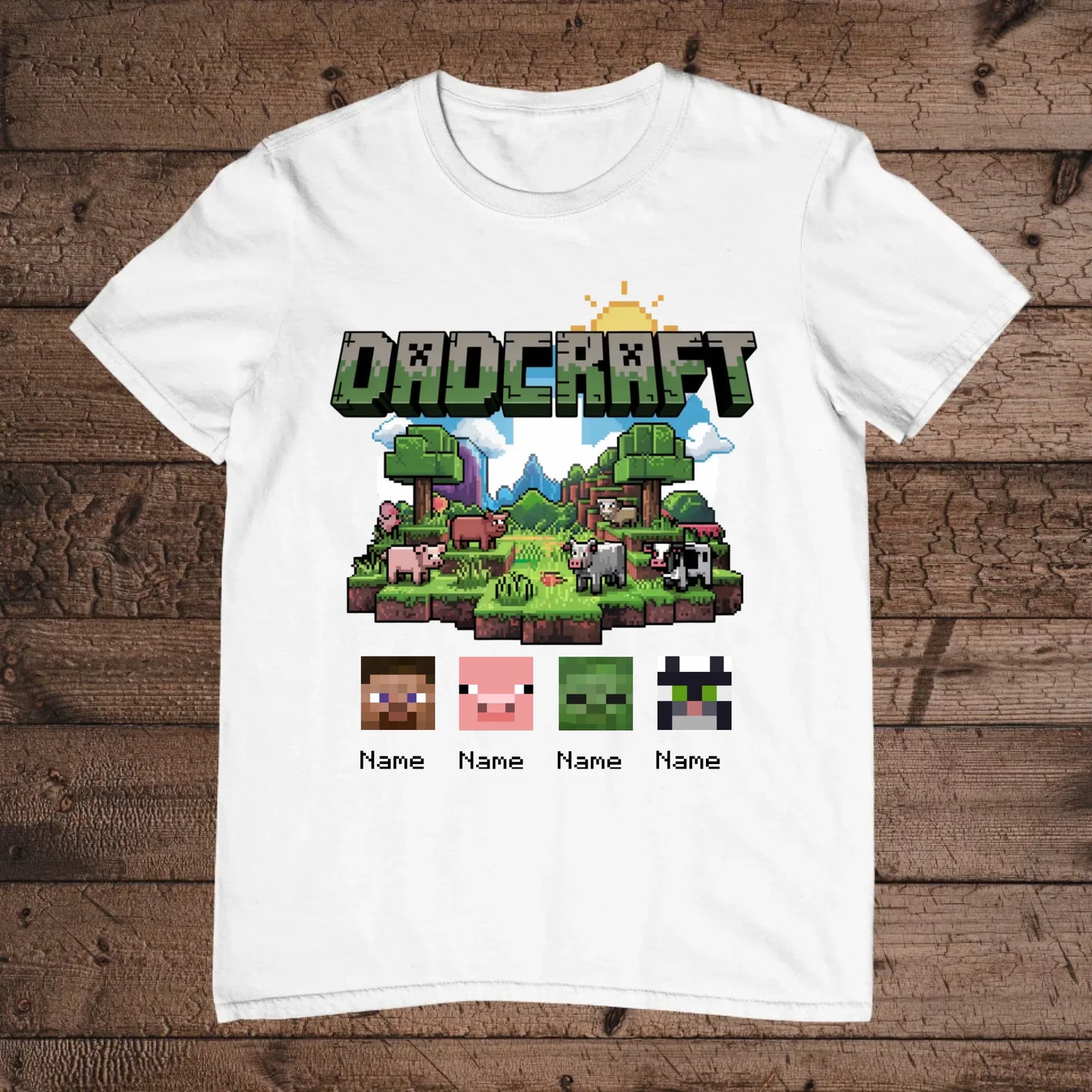 holz flatlay mockup weiß