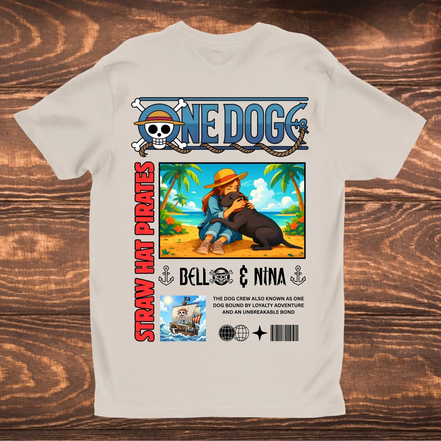 Gildan Basic Shirt mockup beige